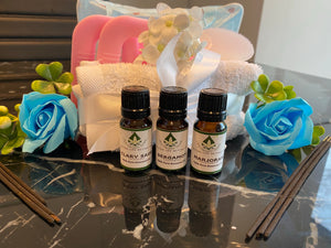 MOTHER'S DAY Pink Travel Package with Clary Sage, Bergamot and Marjoram Oils